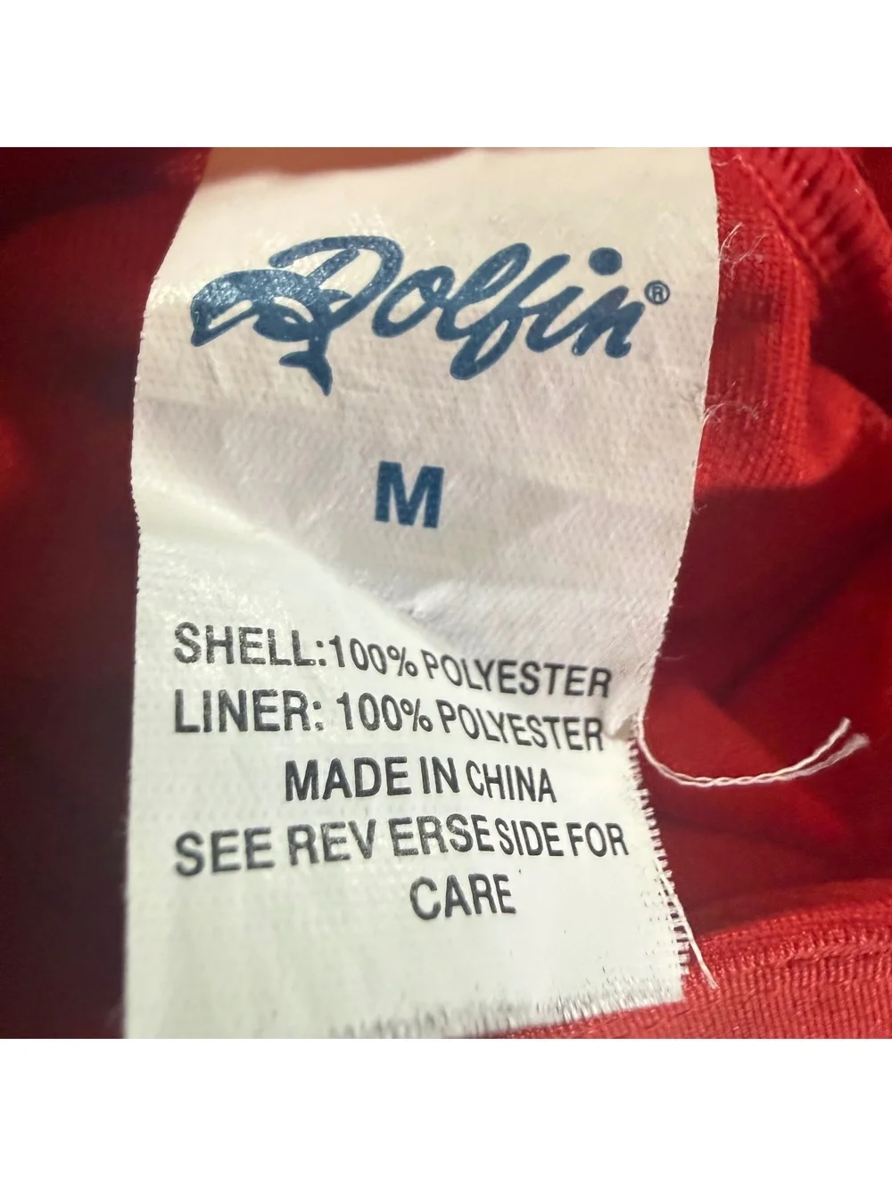 Dolfin Guard Lifeguard Tankini Top Red White Trim Crossback Swim Size M